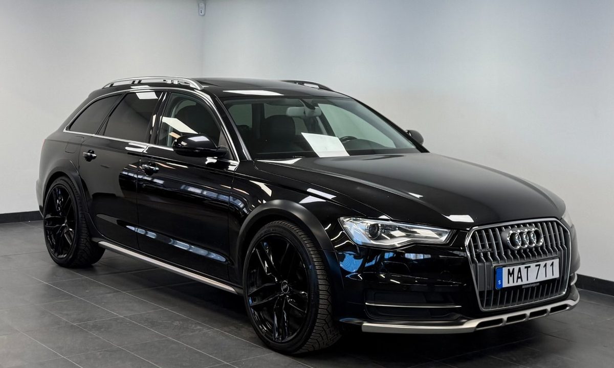 2016 Audi A6 Allroad Q 3.0 TDI V6 *Pano**läder*D-värm*Luft*21"*8700*