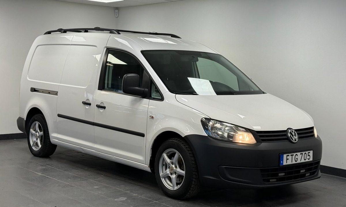 2013 Volkswagen Caddy Maxi Panel Van 1.6 TDI DPF D-värm Dragkrok Euro 5